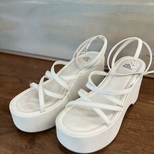 White Platform Sandals